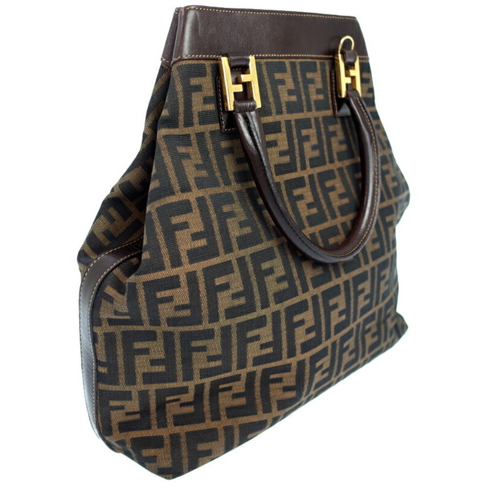 Fendi Shoulder Zucca Leather Bag Brown - Picture 1 of 9